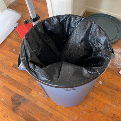 MOXIE 50-Pack 33-Gallon Black Outdoor Plastic Wastebasket Trash Bag - Super Arbor