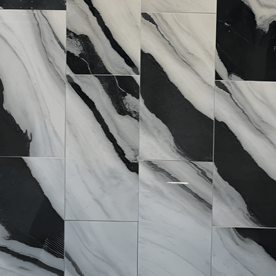 Rapport Panda Marble Polished 12 in. x 24 in. Glazed Porcelain Floor and Wall Tile (17.1 sq. ft./Case)