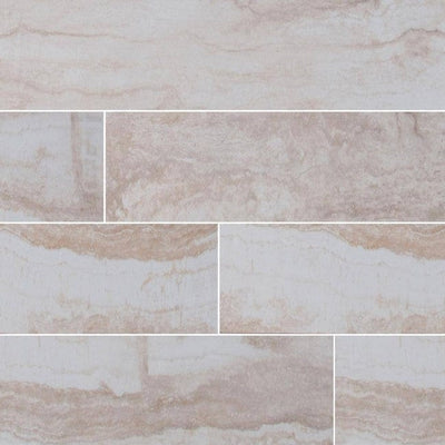 MSI Romagna Ivory 12 in. x 24 in. Polished Porcelain Floor and Wall Tile (16 sq. ft. / case)