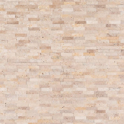 MSI Roman Beige Split Face Peel and Stick 12 in. x 12 in. x 6mm Travertine Mesh-Mounted Mosaic Tile (15 sq. ft. / case)