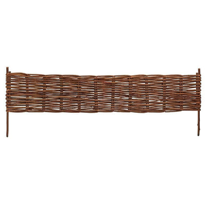 Master Garden Products X-Large 72 in. L x 2 in. W Woven Willow Brown Flexible Edging - Super Arbor