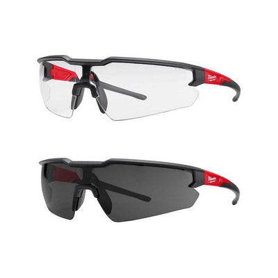 Safety Glasses with Clear/ Tinted Lenses (2-Pack) - Super Arbor
