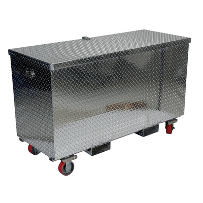 30 in. x 60 in. Aluminum Portable Tool Box with Casters and Fork Pocket - Super Arbor