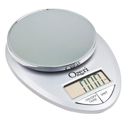 Pro Digital Kitchen Food Scale, 1 g to 12 lbs. Capacity, in Elegant Chrome - Super Arbor