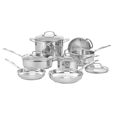 Chef's Classic 11-Piece Stainless Steel Cookware Set - Super Arbor