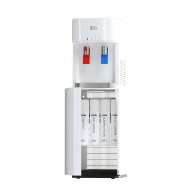 300 Series 4-Stage UF Ultrafiltration Self Cleaning UV Bottleless POU Water Cooler Water Dispenser in White - Super Arbor