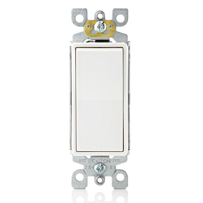 Decora 15 Amp Single-Pole AC Quiet Switch, 4-Pack, White - Super Arbor