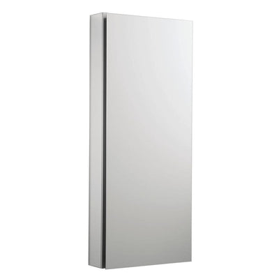 Catalan 15 in. W x 36 in. H Aluminum Single-Door Recessed or Surface Mount Medicine Cabinet - Super Arbor