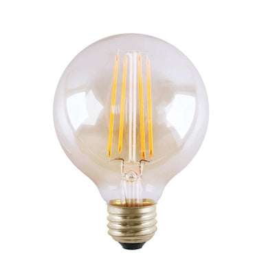 Halco Lighting Technologies 25-Watt Equivalent 3-Watt G16.5 Dimmable LED Clear Filament Antique Vintage Light Bulb Warm White - Super Arbor