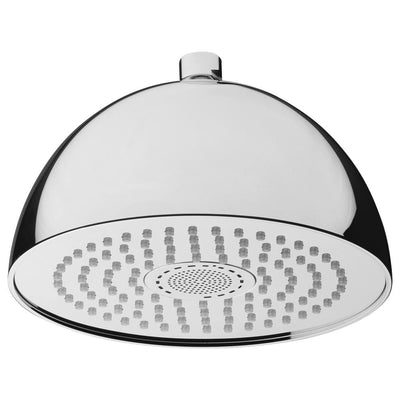 Sound Round 1-Pattern 2.5 GPM 7.87 in. Ceiling Mount Rain Shower Head with Integrated Bluetooth in Chrome - Super Arbor