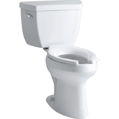 Highline Classic Comfort Height 2-piece 1.0 GPF Single Flush Elongated Toilet in White, Seat Not Included - Super Arbor