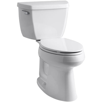 Highline 2-Piece Complete Solution 1.28 GPF Single Flush Elongated Toilet in White with Seat Included (3-Pack) - Super Arbor