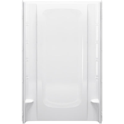 48 in. x 76 in. 1-Piece Direct-to-Stud Alcove Shower Back Wall in White - Super Arbor