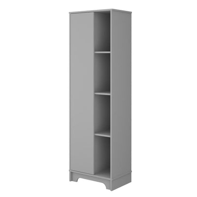 Tridell 21 in. W x 14 in. D x 68 in. H Bathroom Cabinet in Gray - Super Arbor