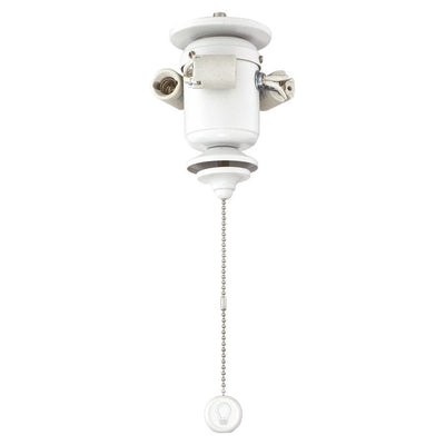 3-Light Matte White Ceiling Fan Bowl Fitter LED Light Kit - Super Arbor