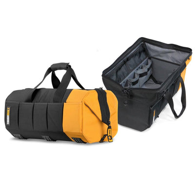 Massive Mouth 20 in. Tool Bag with 65-Pockets in Black - Super Arbor