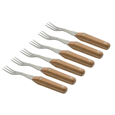 Collect and Cook Stainless Steel Steak Fork (Set of 6) - Super Arbor