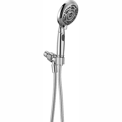 7-Spray 4.8 in. Single Wall Mount Handheld Shower Head in Chrome - Super Arbor