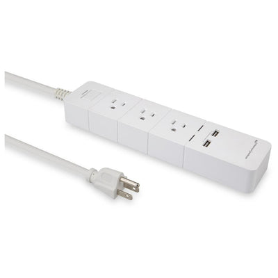 3-Outlet/2 USB Ports Wi-Fi Alexa Enabled Power Strip - Super Arbor