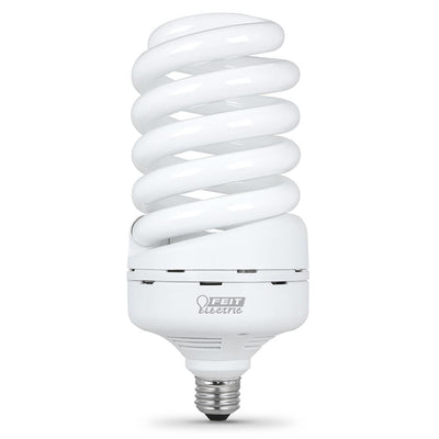65-Watt Equivalent T5 Spiral Non-Dimmable E26 Base Compact Fluorescent CFL Light Bulb, Soft White 2700K - Super Arbor