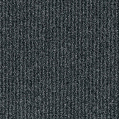 Foss Peel and Stick Ribbed Gunmetal 18 in. x 18 in. Residential Carpet Tile (16 Tiles/Case)