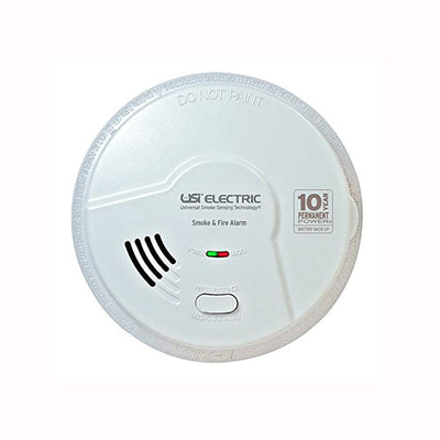 2-in-1 Smoke and Fire Alarm Detector, Hardwired, 10 Year Sealed Battery Backup, Microprocessor Technology - Super Arbor