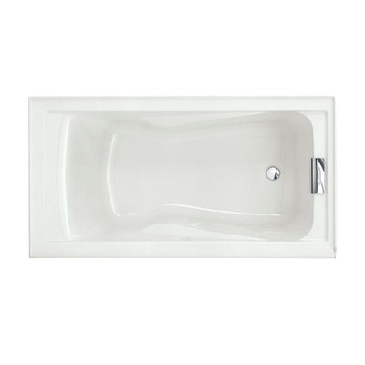 Evolution 60 in. x 32 in. Acrylic Reversible Drain Bathtub in White - Super Arbor