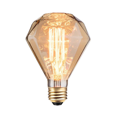 Globe Electric 40W Amber Designer Vintage Edison Diamante Incandescent Light Bulb - Super Arbor