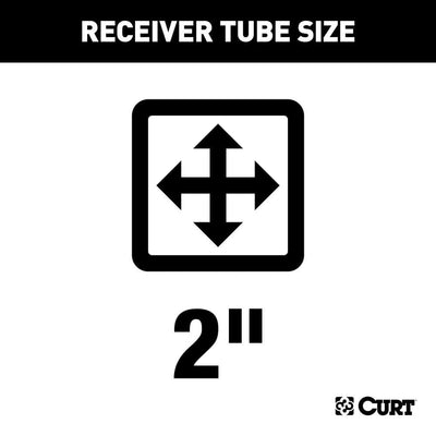 CURT Adjustable RV Trailer Hitch, 2" Receiver (Up to 68-1/2" Frames) - Super Arbor