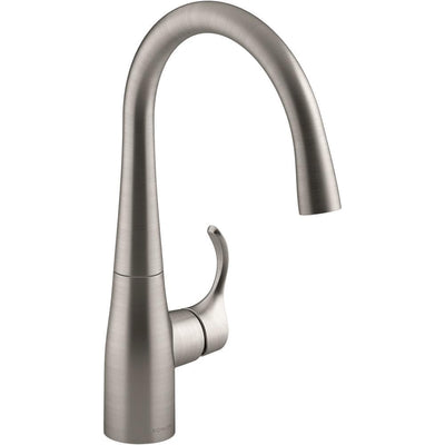 Simplice Single-Handle Bar Faucet in Vibrant Stainless - Super Arbor