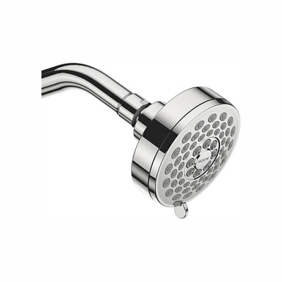 Eos 3-Spray 3.8 in. Single Wall Mount Fixed Shower Head in Chrome (1.75 GPM) - Super Arbor