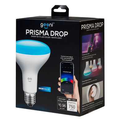 Geeni PRISMA Drop 65W Equivalent Multi-Color BR30 Smart LED Light Bulb - Super Arbor
