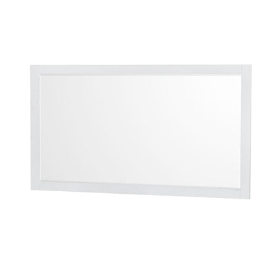 Sheffield 58 in. W x 33 in. H Framed Wall Mirror in White