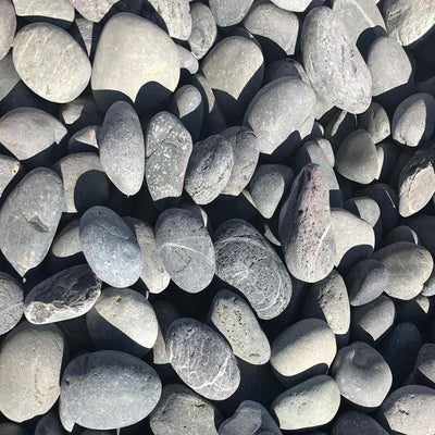 Butler Arts 0.50 cu. ft. 1 in. - 2 in. Black Mexican Beach Unpolished Pebble - Super Arbor