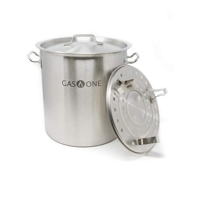 24 qt. Stainless Steel Stock Pot with Lid - Super Arbor