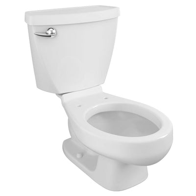 Baby Devoro FloWise 10 in. Rough-In 2-piece 1.28 GPF Single Flush Round Toilet in White - Super Arbor