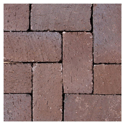 Mission Tumbled 8 in. x 4 in. x 2.25 in. Clay Brown Flash Paver - Super Arbor