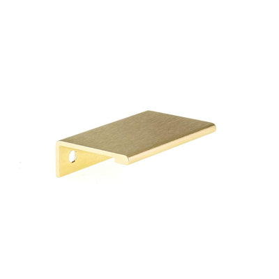1-31/32 in. (50 mm) Satin Gold Aluminum Contemporary Edge Drawer Pull - Super Arbor