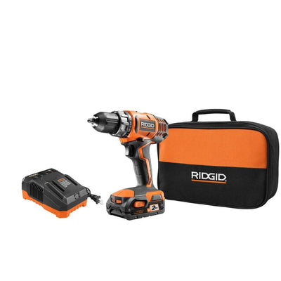 18-Volt Lithium-Ion Cordless 2-Speed 1/2 in. Compact Drill/Driver Kit with 2 Ah Battery, Charger, and Tool Bag - Super Arbor