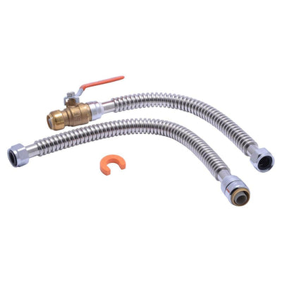 3/4 in. Push-to-Connect x 3/4 in. FIP Water Heater Connection Kit - Super Arbor