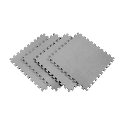 Norsk Gray 24 in. x 24 in. EVA Foam Solid Color Multi-Purpose Interlocking Tile (40-Tile)
