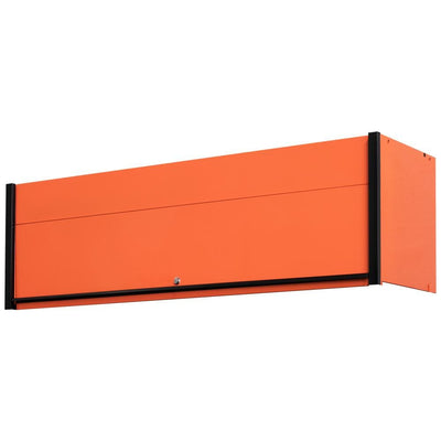 DX 72 in. 0-Drawer Triple Bank Hutch in Orange with Black Handle - Super Arbor