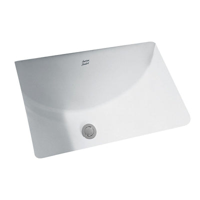 American Standard Studio Undercounter Bathroom Sink with Glazed Underside in White - Super Arbor