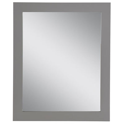 25.67 in. W x 31.38 in. H Framed Wall Mirror in Sterling Gray - Super Arbor
