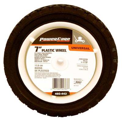 Powercare 7 in. x 1.5 in. Universal Plastic Wheel for Lawn Mowers - Super Arbor