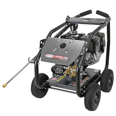 Simpson Super Pro Roll-Cage 4200 PSI at 4.0 GPM HONDA GX390 with AAA Triplex Pump Cold Water Belt Drive Gas Pressure Washer - Super Arbor