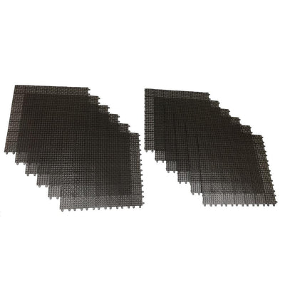 Brown Regenerated 22 in. x 22 in. Polypropylene Interlocking Floor Mat System (Set of 12 Tiles) - Super Arbor