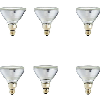 Philips 90-Watt Equivalent PAR38 Halogen Indoor/Outdoor Dimmable Flood Light Bulb (6-Pack) - Super Arbor