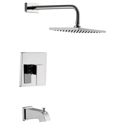 Marx Single Handle 1-Spray Tub and Shower Faucet in Chrome (Valve Included) - Super Arbor