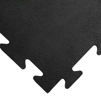 Rubber-Cal Armor-Lock (Fitness) 3/8 in. x 20 in. x 20 in. Black Interlocking Rubber Tiles (6-Pack, 16.5 sq. ft.) - Super Arbor
